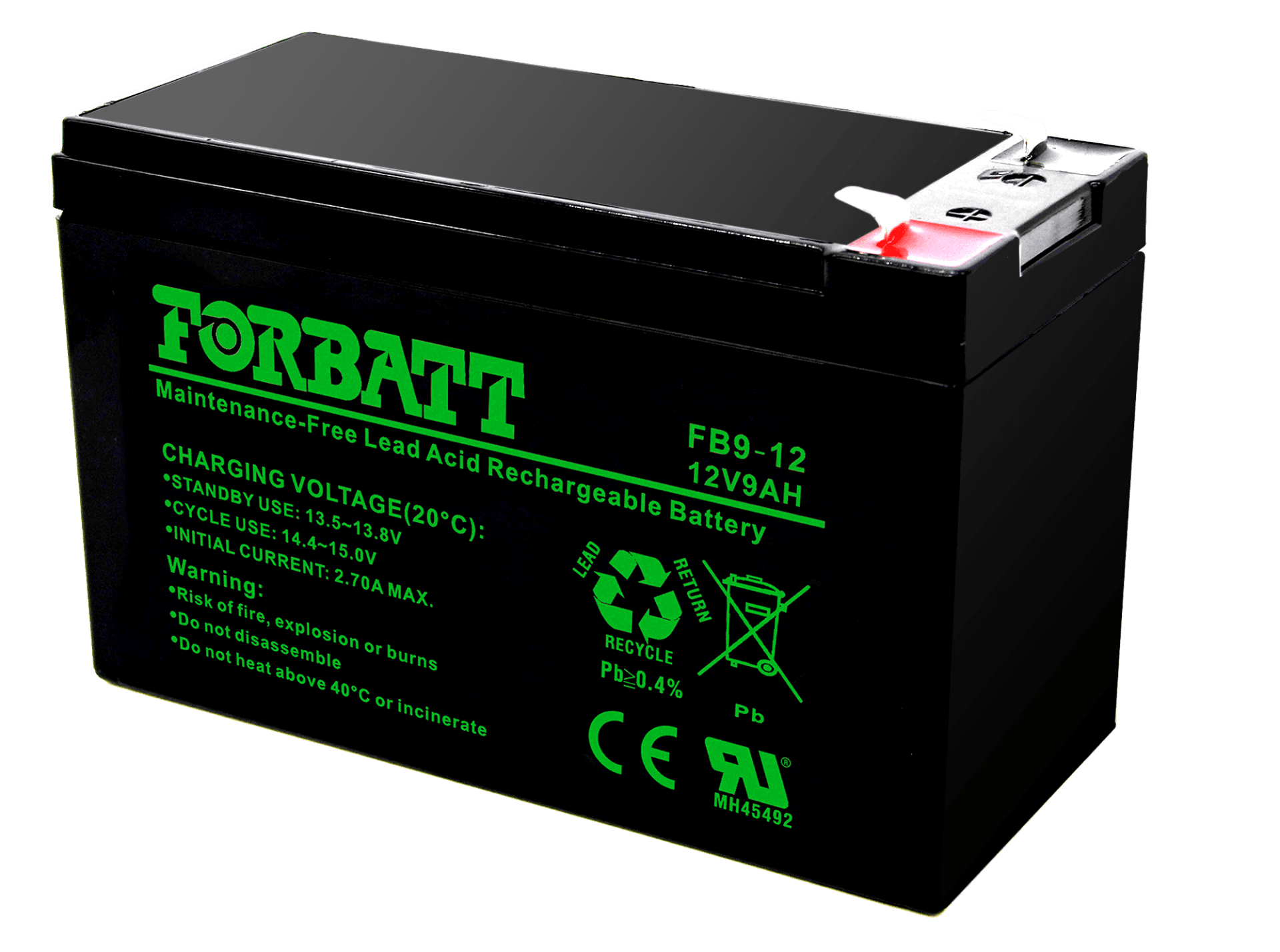 12V 9AH Sealed Lead Acid Battery Tachyon Tech