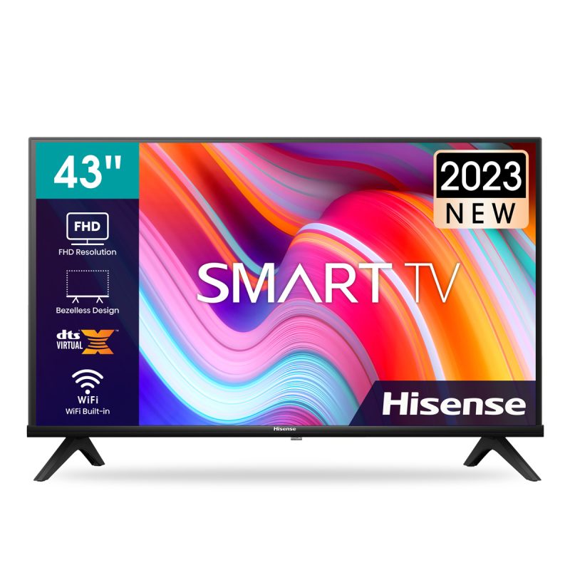 43" Hisense A4K Full HD Smart LED TV with Dolby Digital & Digital Tuner