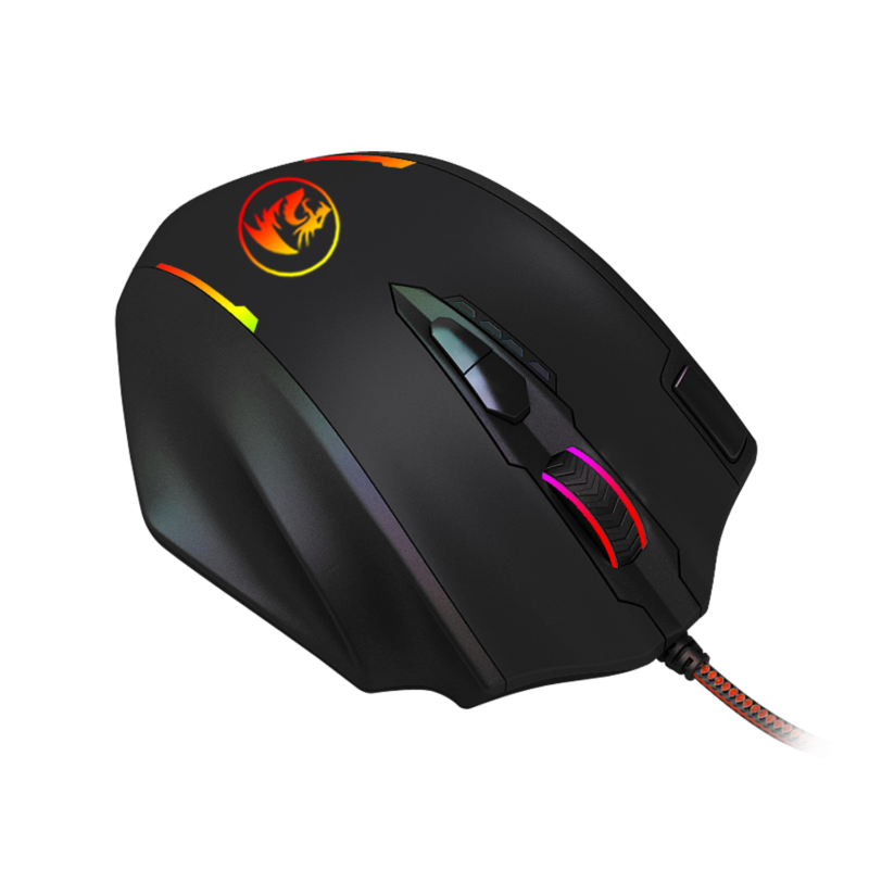 REDRAGON IMPACT 12400DPI MMO Gaming Mouse - Black