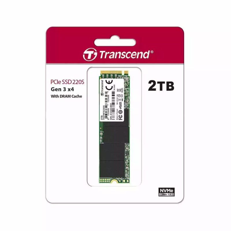 2TB Transcend PCIe 220S M.2 Internal NVME GEN3 SSD - 2280