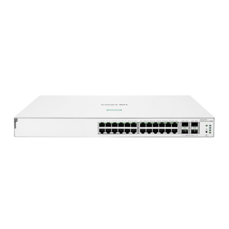 HPE Networking Instant On 1930 24-port PoE GbE Smart Managed Switch with 4x SFP+ Ports