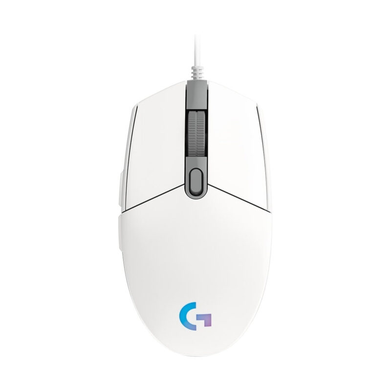 Logitech G102 LIGHTSYNC 8,000 DPI RGB White Wired Gaming Mouse