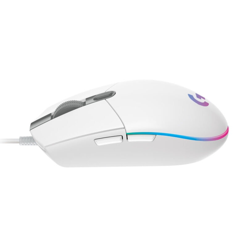 Logitech G102 LIGHTSYNC 8,000 DPI RGB White Wired Gaming Mouse