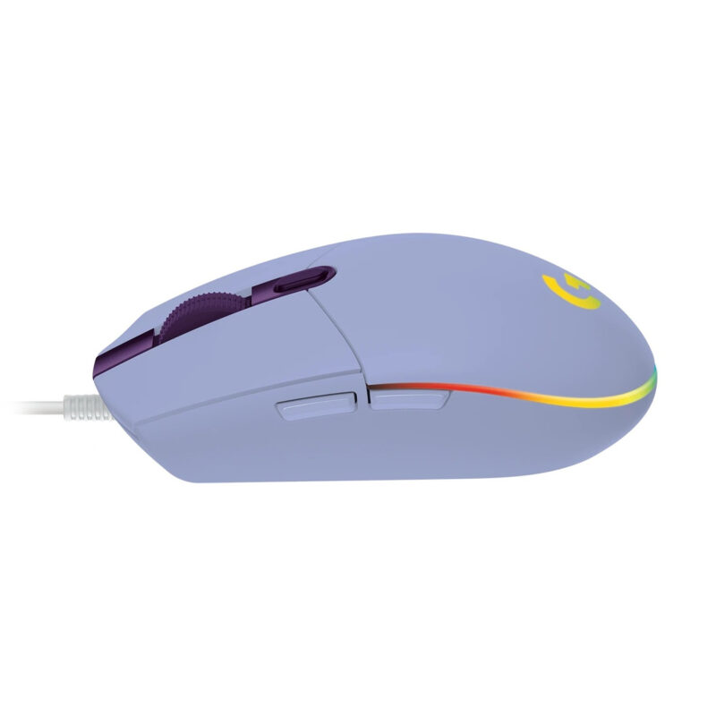 Logitech G102 LIGHTSYNC 8,000 DPI RGB Lilac Wired Gaming Mouse