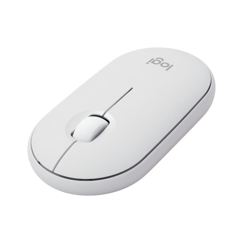 Logitech Pebble Mouse 2 M350S Ambidextrous Wireless Tonal White Optical Mouse