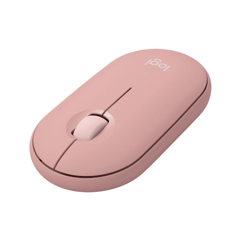 Logitech Pebble Mouse 2 M350S Ambidextrous Wireless Tonal Rose Optical Mouse