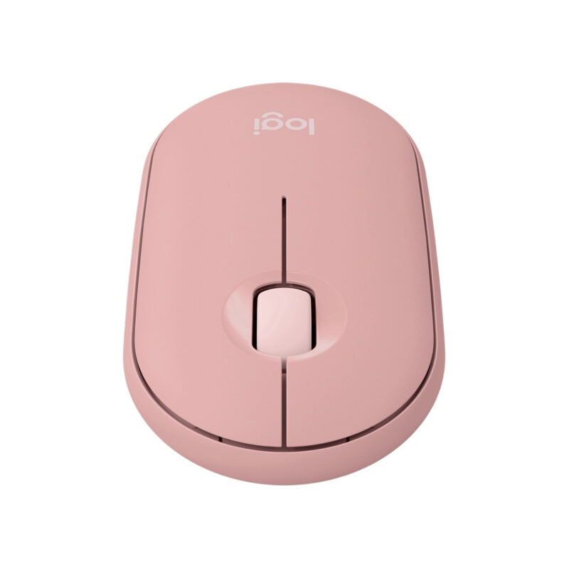 Logitech Pebble Mouse 2 M350S Ambidextrous Wireless Tonal Rose Optical Mouse