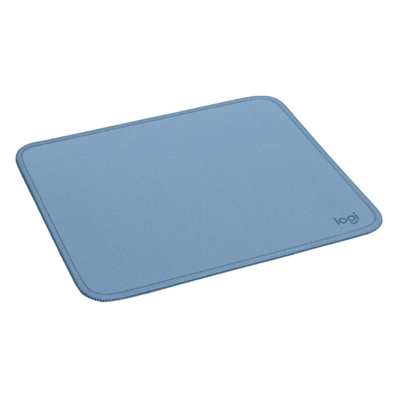 Logitech Studio Anti-Slip Spill Resistant Recycled Polyester Mouse Mat - Blue Grey