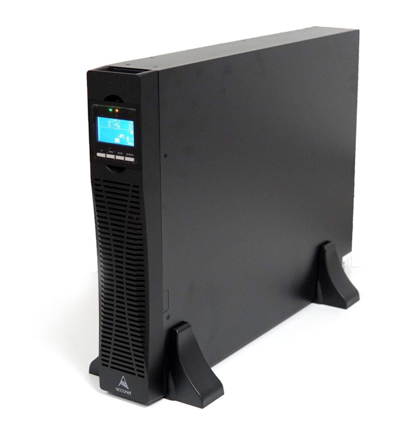 Acconet - 2000VA/1800W Online Rack or Tower Mounted UPS with built in 4x 12V 9Ah Batteries