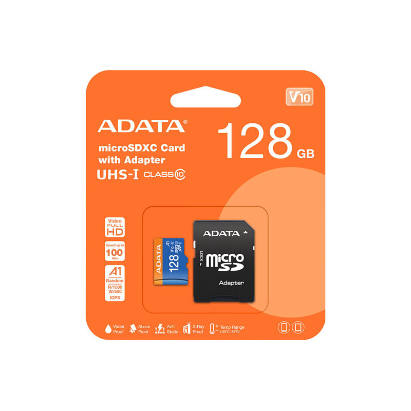 128GB ADATA Premier Memory Card MicroSDXC Class 10 UHS-I