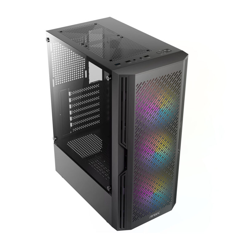 Antec AX20 RGB Windowed Black ATX Mid-Tower Desktop Chassis