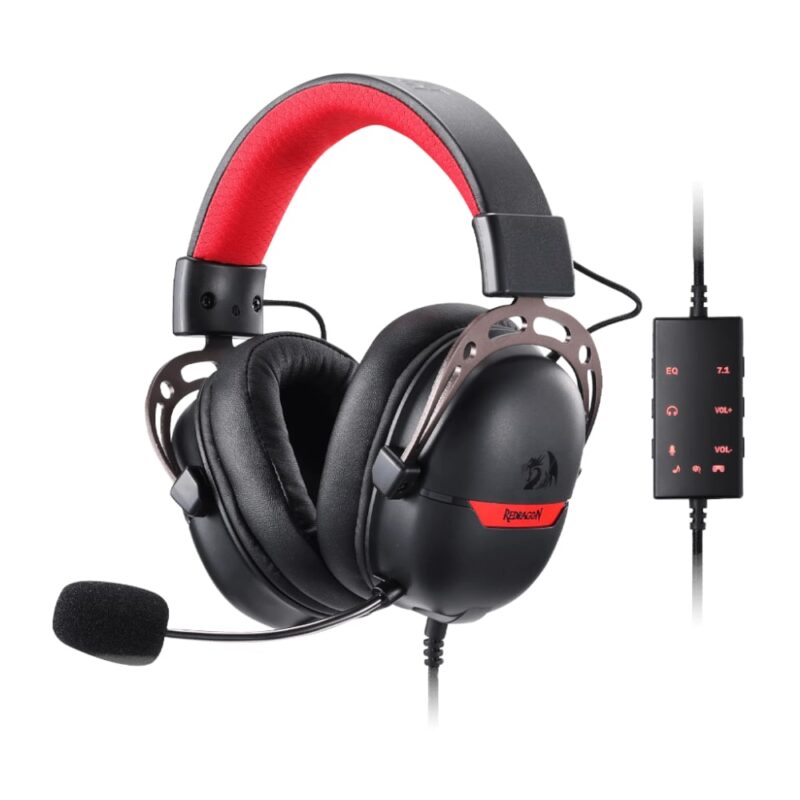 Redragon H376 AURORA Over-Ear AURORA Gaming Headset - Black