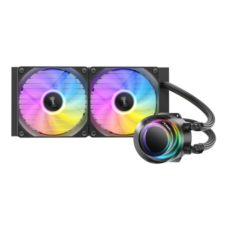 Antec VORTEX LUM 240 ARGB AIO CPU Liquid Cooler – Black