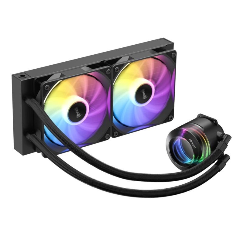 Antec VORTEX LUM 240 ARGB AIO CPU Liquid Cooler – Black