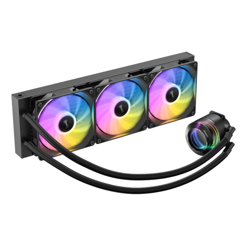 Antec VORTEX LUM 360 ARGB AIO CPU Liquid Cooler - Black