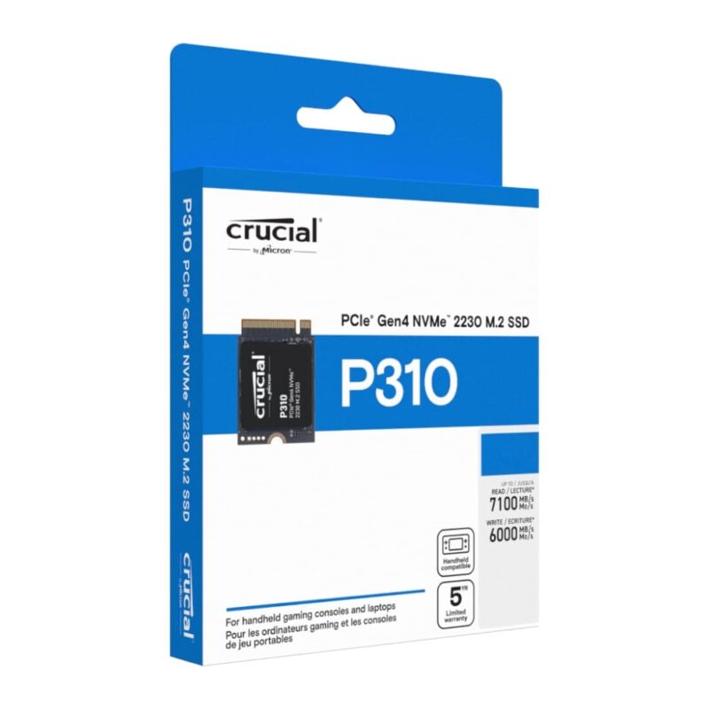 2TB Crucial P310 PCIe Gen4 2230 NVMe M.2 SSD