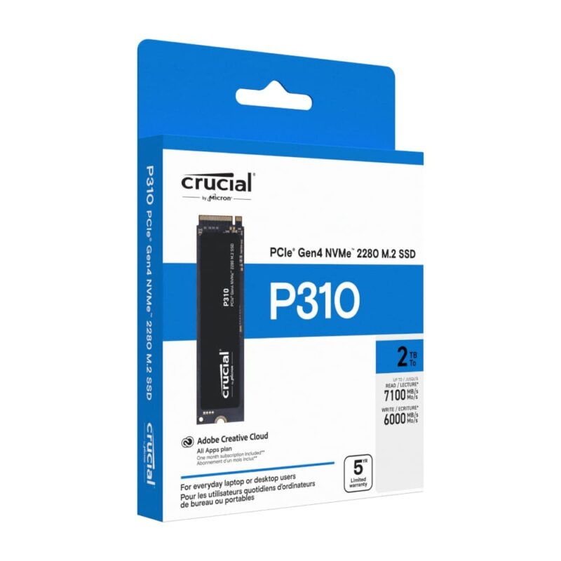 500GB Crucial P310 M.2 NVMe 3D NAND SSD