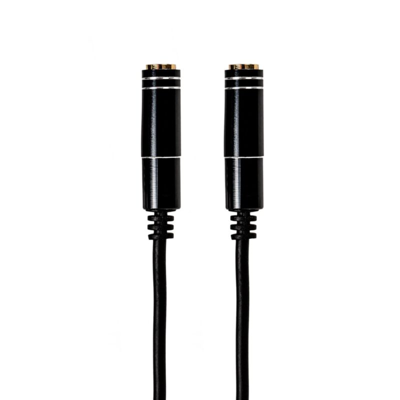 Gizzu 3-Pole Audio Splitter Cable - Black