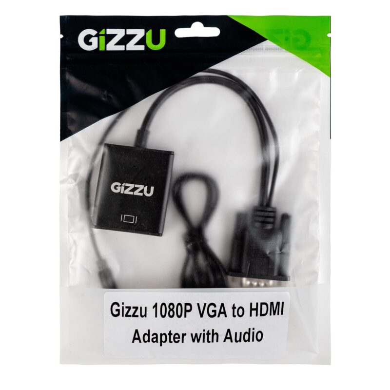 Gizzu 1080P VGA to HDMI Adapter with Audio