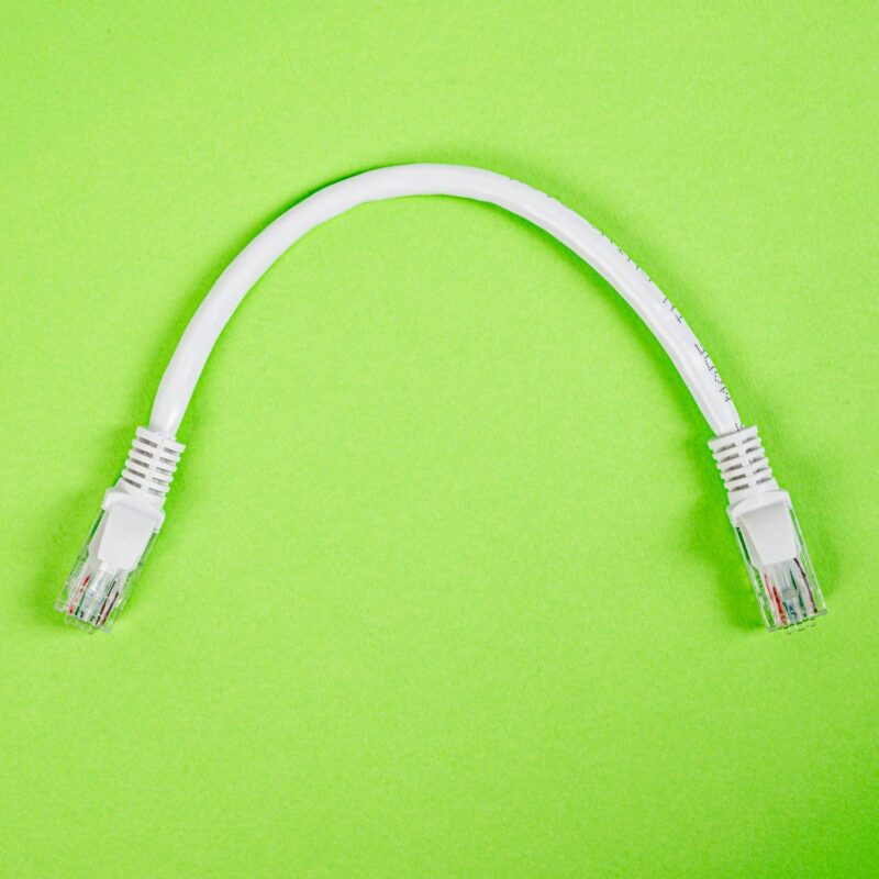 Gizzu Cat6 UTP Fly Lead Ethernet Network Cable 20cm - White