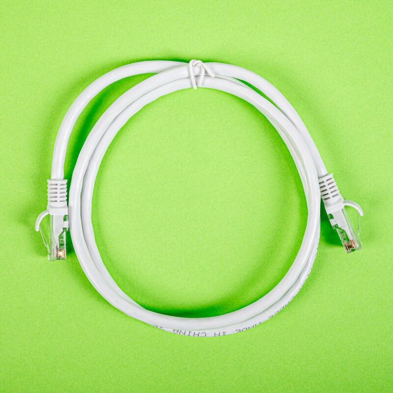 Gizzu Cat6 UTP Fly Lead Ethernet Network Cable 1m – White