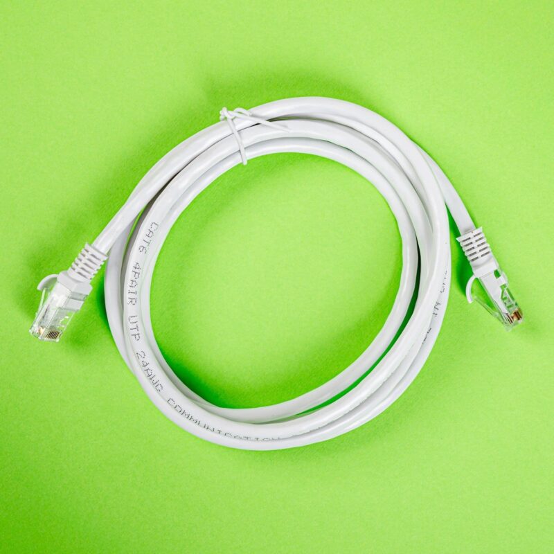 Gizzu Cat6 UTP Fly Lead Ethernet Network Cable 2m – White