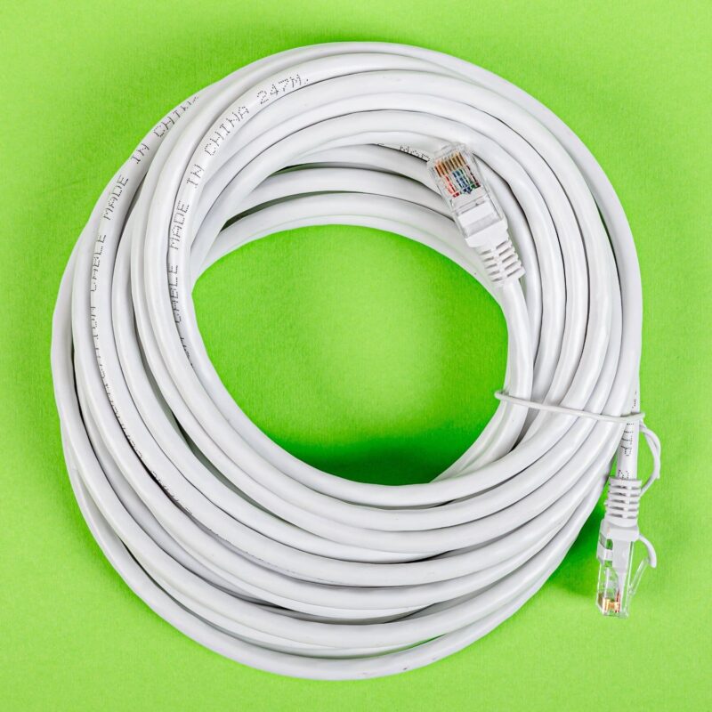 Gizzu Cat6 UTP Fly Lead Ethernet Network Cable 10m – White