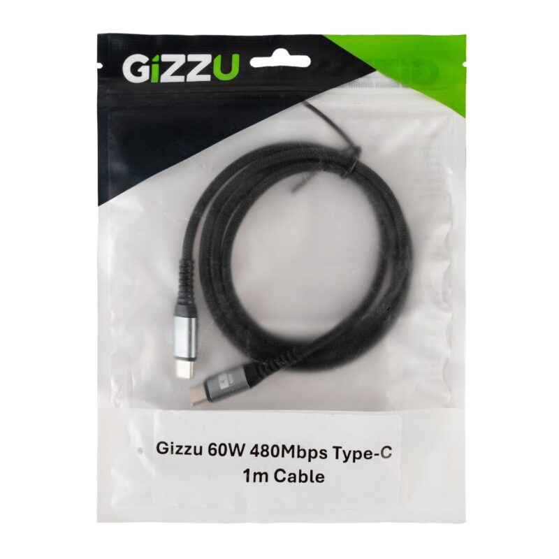 GIZZU 60W 480Mbps Type-C 1m Cable