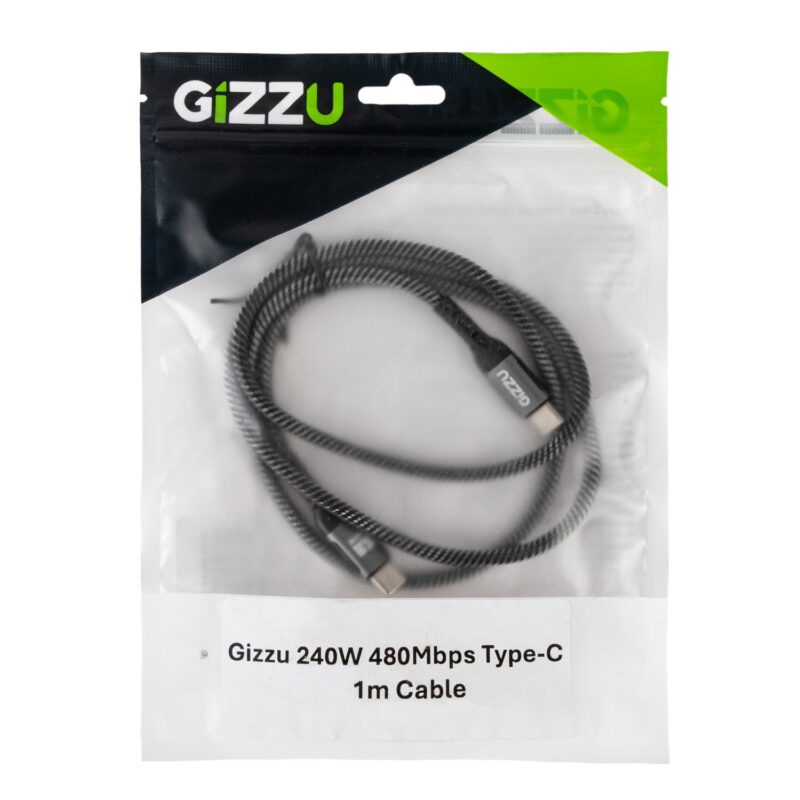 GIZZU 240W 480Mbps Type-C 1m Cable