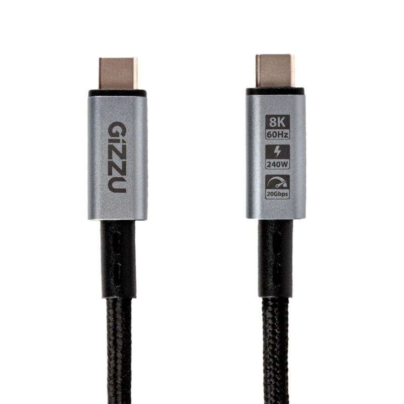 GIZZU 240W 20Gbps Type-C 2m Cable