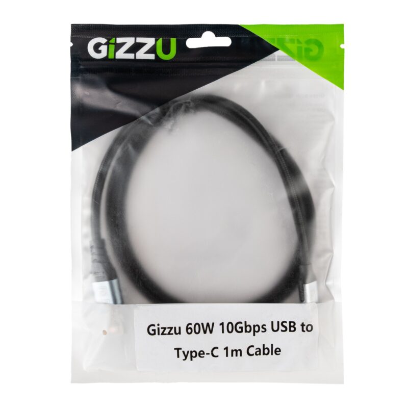 GIZZU 60W 10Gbps USB to Type-C 1m Cable