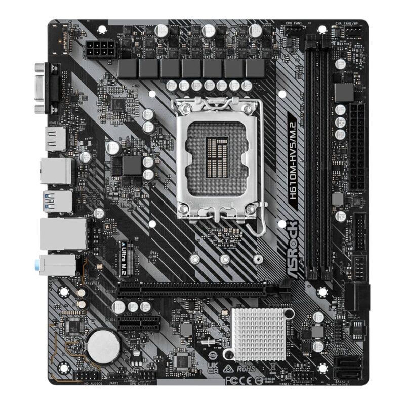 ASRock H610M-HVS/M.2 R2.0 Intel LGA 1700 m-ATX Motherboard