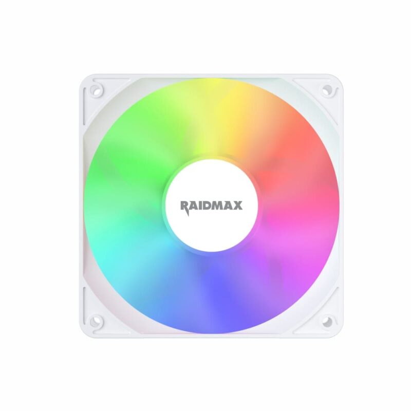 Raidmax NVX120FWDC4 120mm 3pin ARGB 4in1 Fan - White