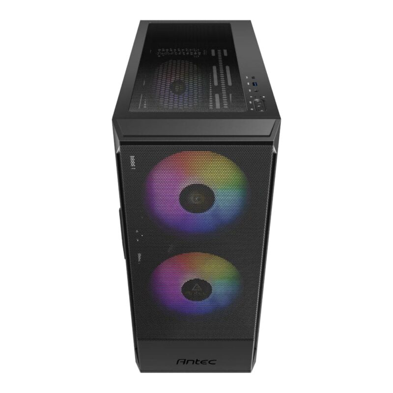 Antec NX416L ATX | Micro-ATX | ITX ARGB Mid-Tower Gaming Chassis - Black