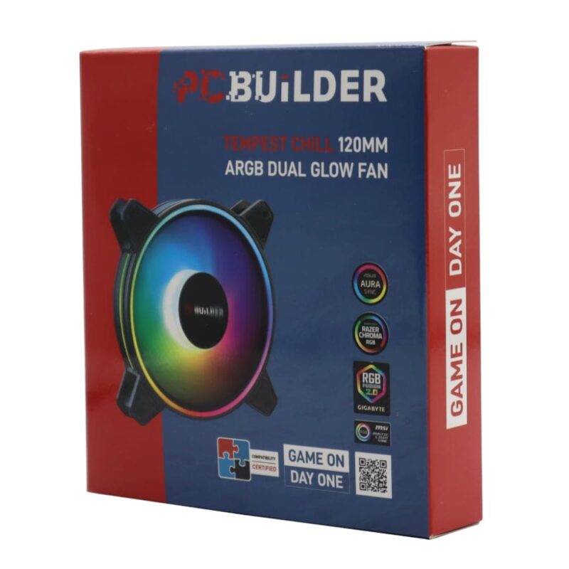 PCBuilder Tempest Chill 120MM ARGB Dual Glow Fan