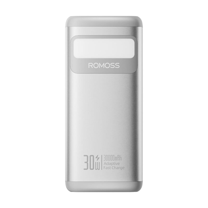 Romoss PMT30 30000mAh 30W Fast Charge Power Bank – Silver