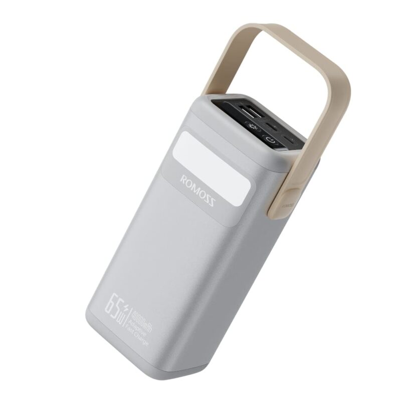 Romoss PMT40 EZCarry Pro 40000mAh 65W Fast Charge Power Bank - Silver