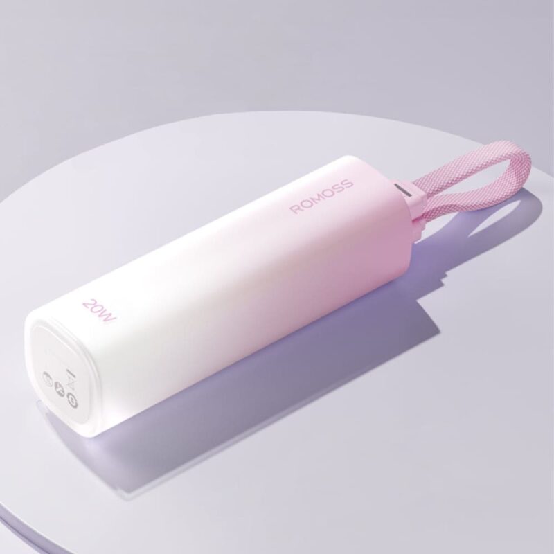 Romoss PSC05 5000mAh 20W Mini Power Bank – Pink