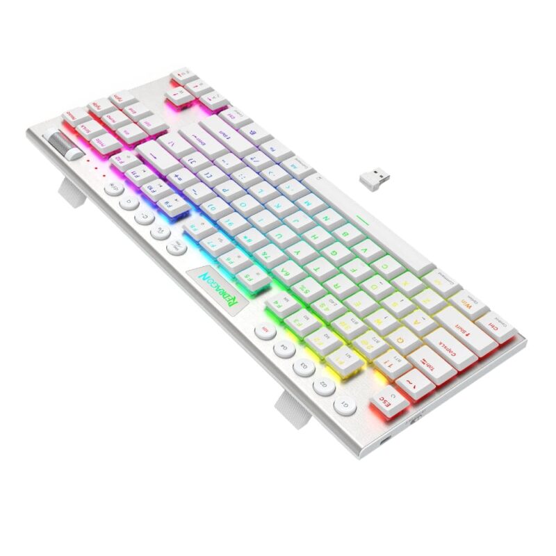 Redragon K621W HORUS PRO RGB TKL RGB Mechanical Gaming Keyboard - White