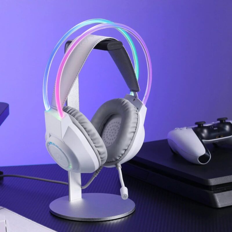 Redragon SCREAM Over-Ear RGB Gaming Headset - White