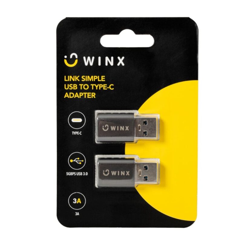 WINX LINK Simple USB to Type-C Adapter Dual Pack